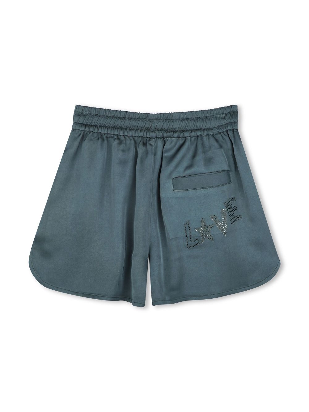 Zadig & Voltaire Kids Shorts verfraaid met stras - Grijs