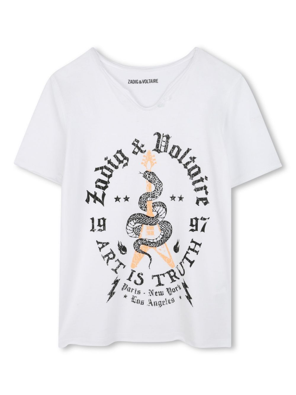 Zadig & Voltaire Kids logo-print T-shirt - White