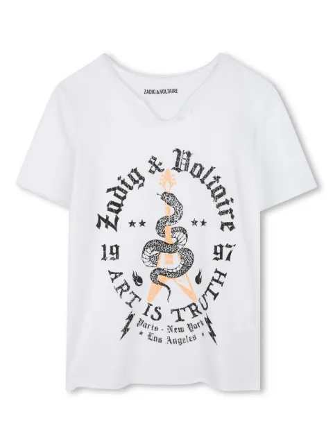 Zadig & Voltaire Kids logo-print T-shirt