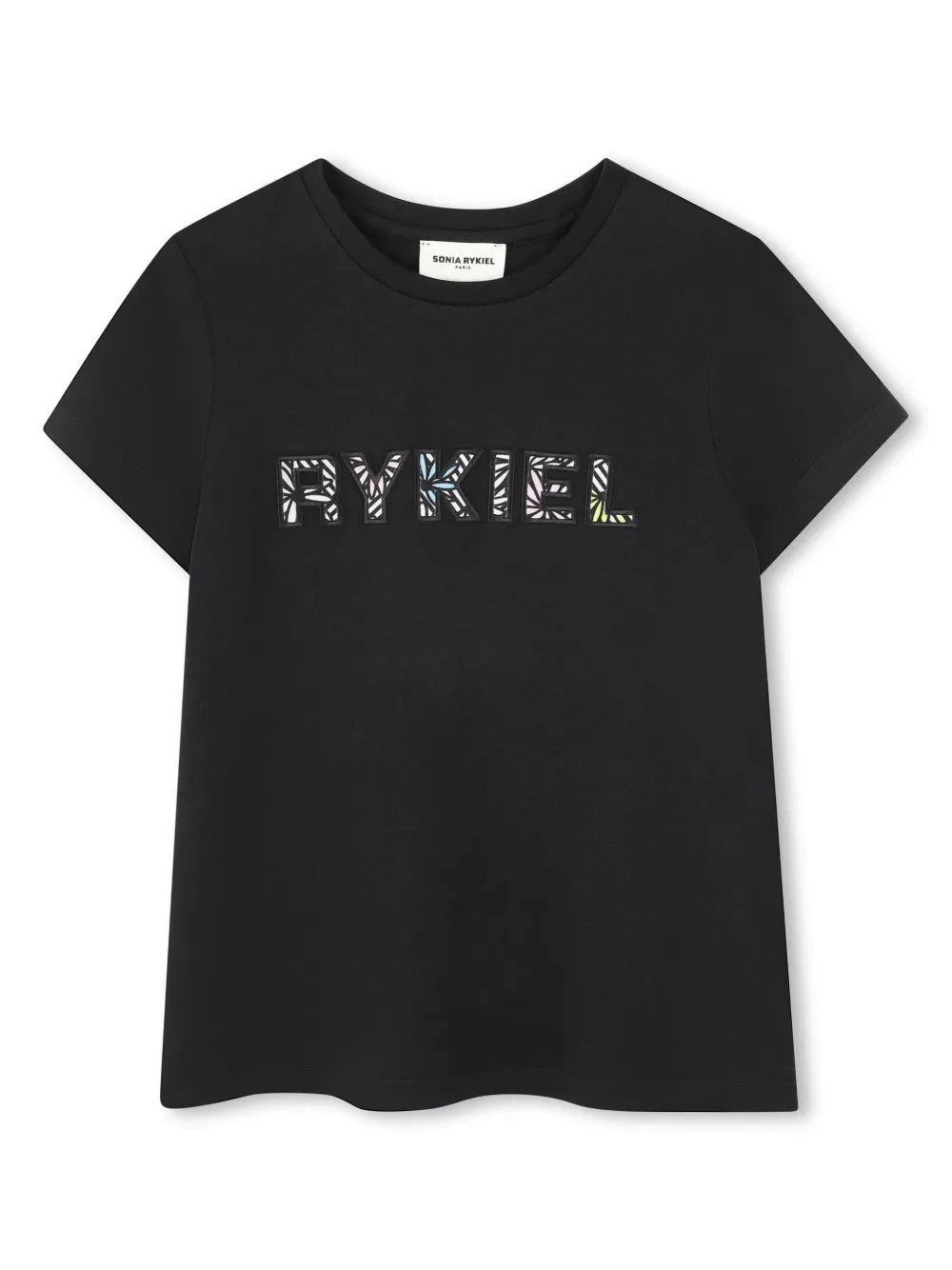 SONIA RYKIEL ENFANT T-shirt met logoprint Zwart