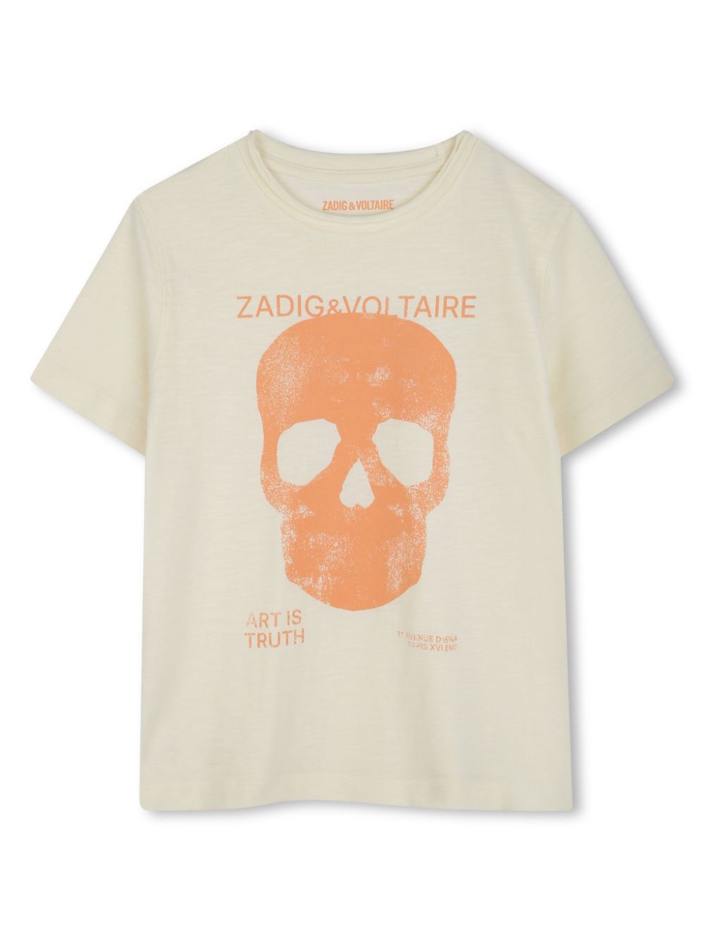 Zadig & Voltaire Kids logo-print T-shirt - Neutrals