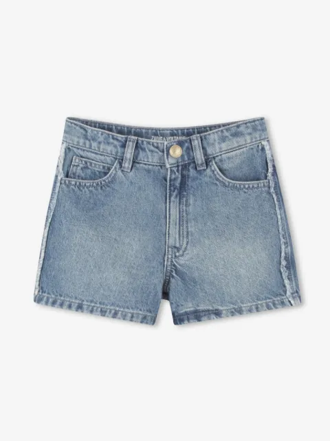 Zadig & Voltaire Kids logo-embroidered shorts