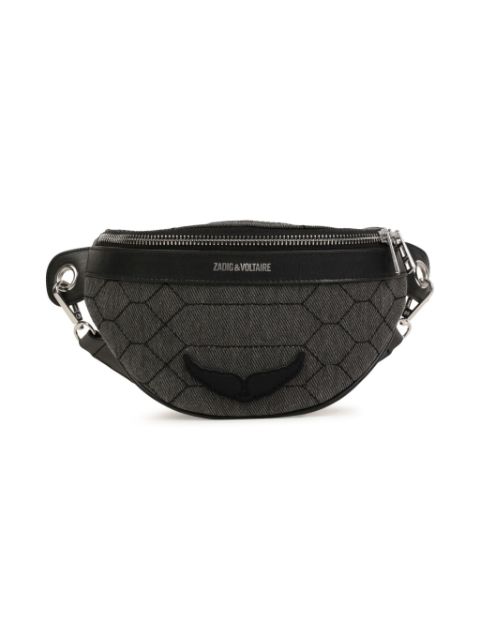 Zadig & Voltaire Kids logo-stamp bum bag 