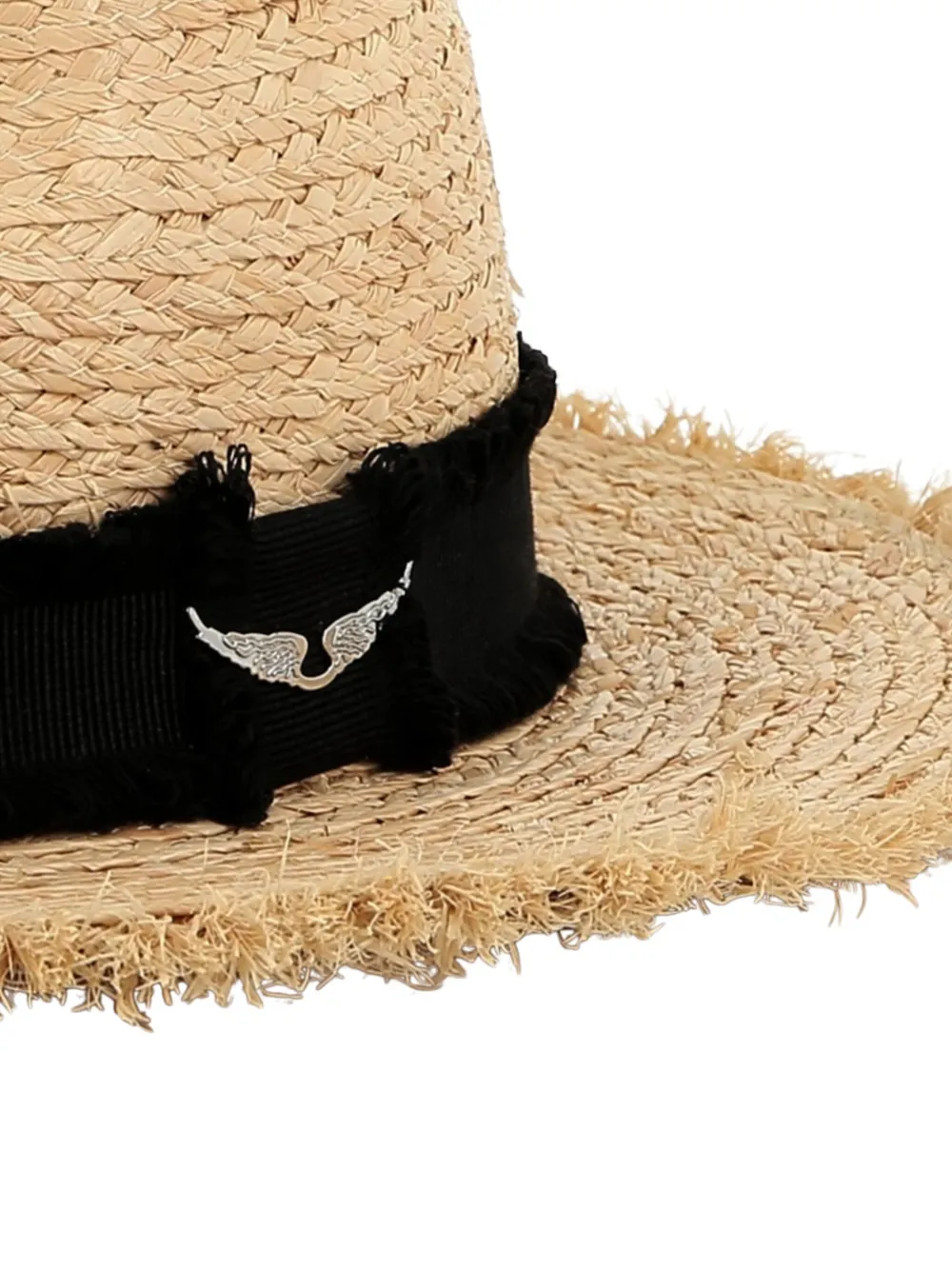 Zadig & Voltaire Kids Zonnehoed met logoplakkaat Beige