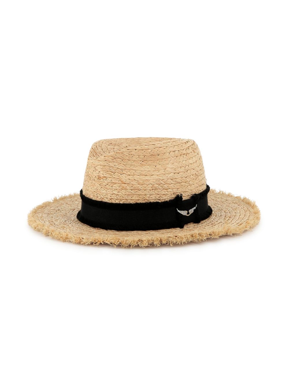 Zadig & Voltaire Kids logo-plaque sun hat - Neutrals