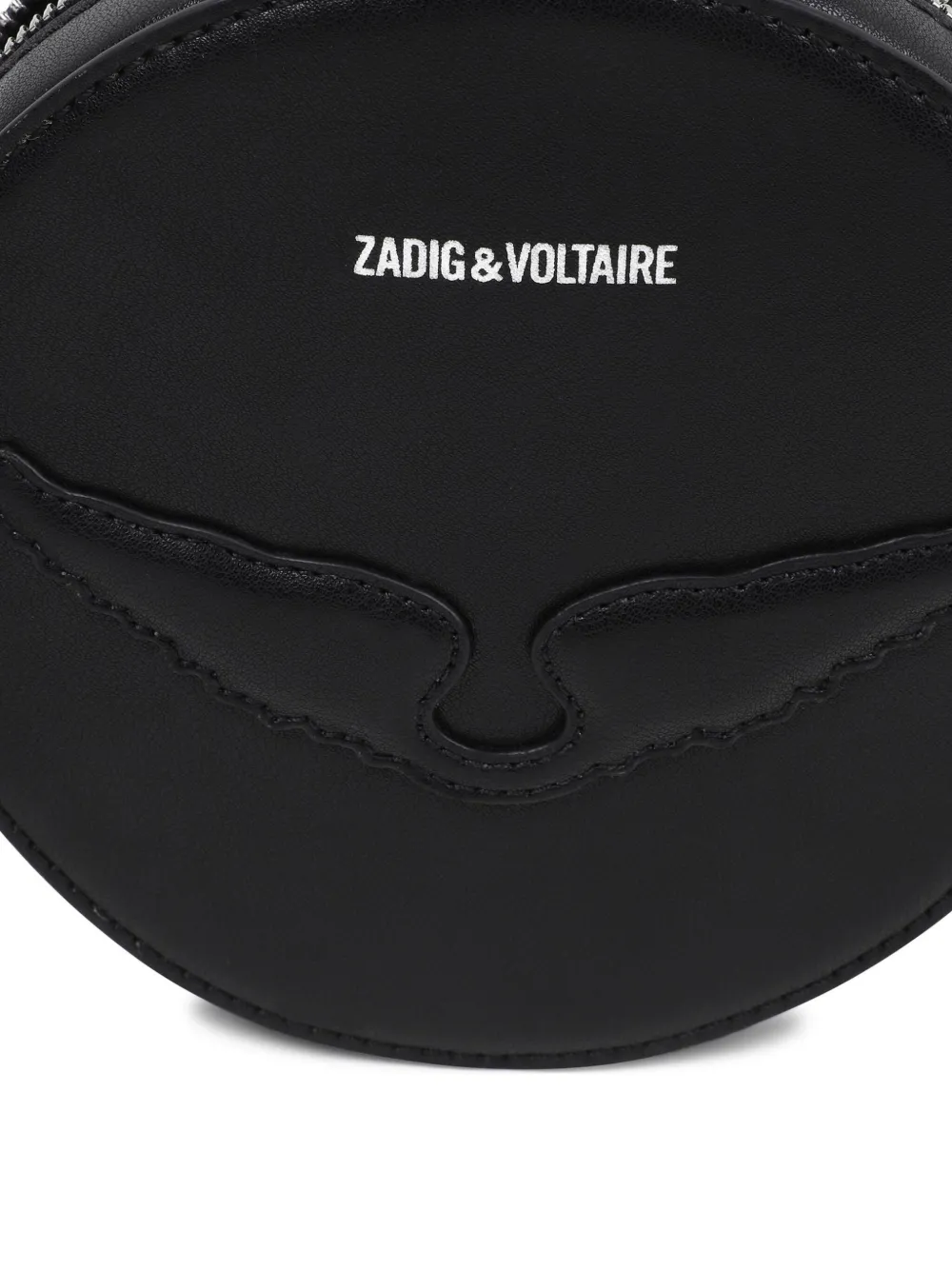Zadig & Voltaire Wings-badge Shoulder Bag In Black