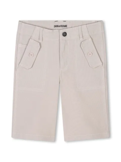 Zadig & Voltaire Kids canvas bermuda shorts