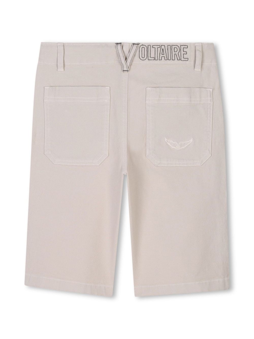 Zadig & Voltaire Kids Canvas bermuda shorts - Beige