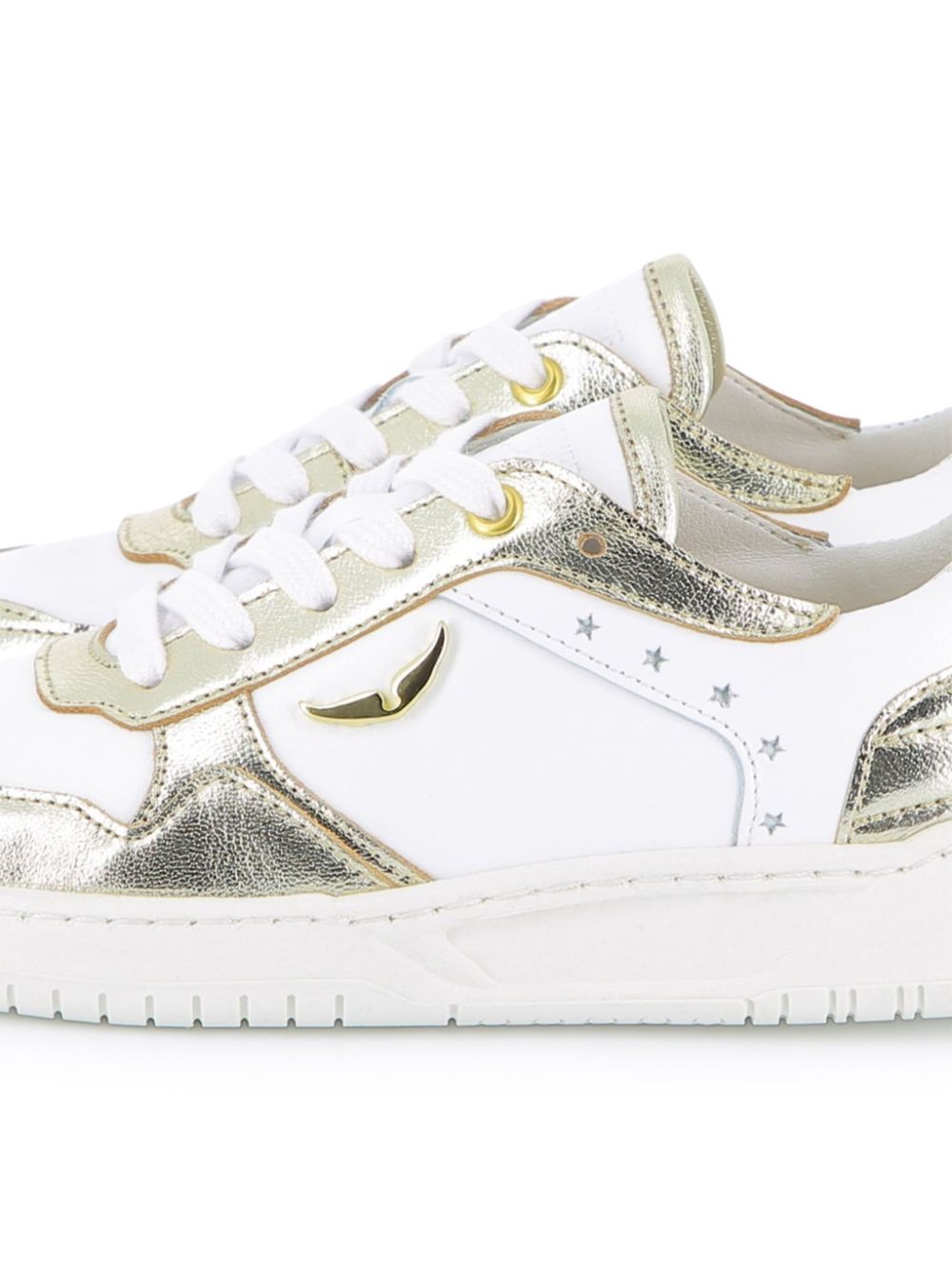 Zadig & Voltaire Kids Leren sneakers Wit