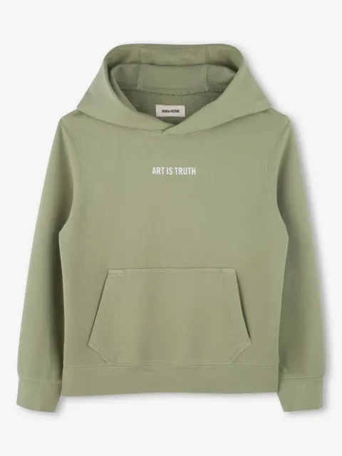 Zadig & Voltaire Kids hoodie con eslogan estampado
