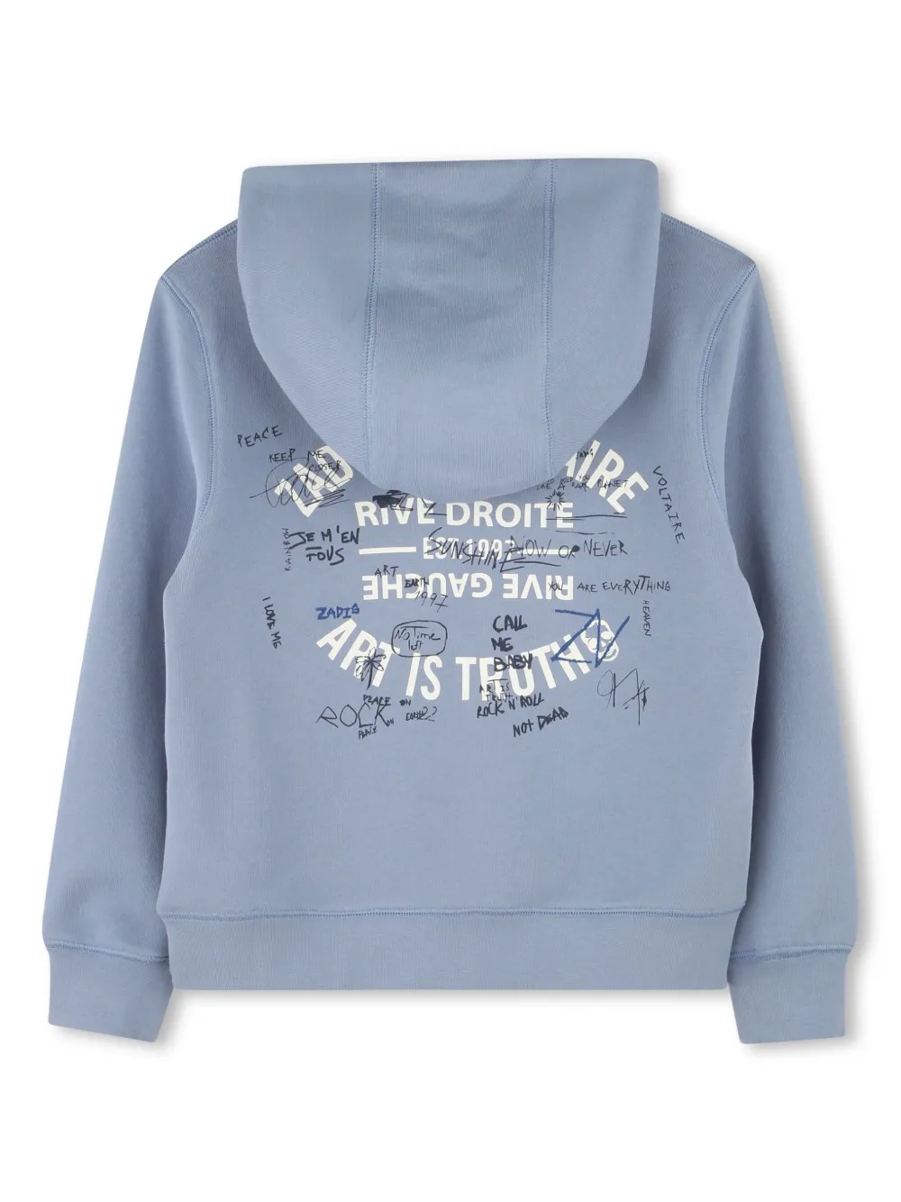 Zadig & Voltaire Kids Sweater met capuchon - Blauw