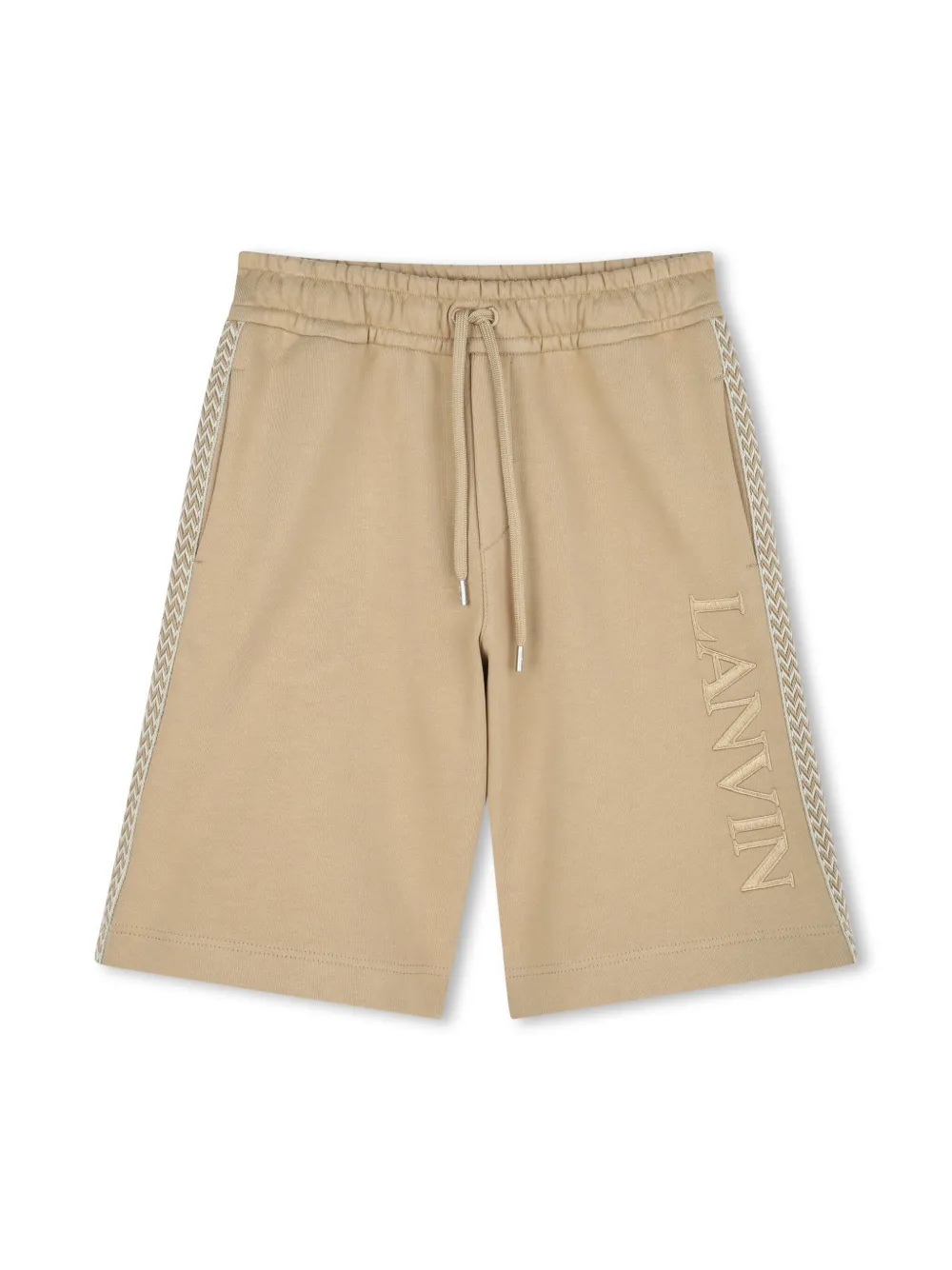 LANVIN ENFANT LOGO-EMBROIDERED SHORTS