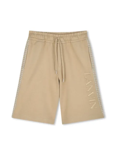 Lanvin Enfant logo-embroidered shorts 