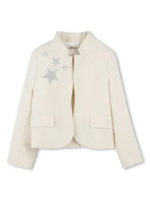 Zadig & Voltaire Kids blazer con detalles de strass