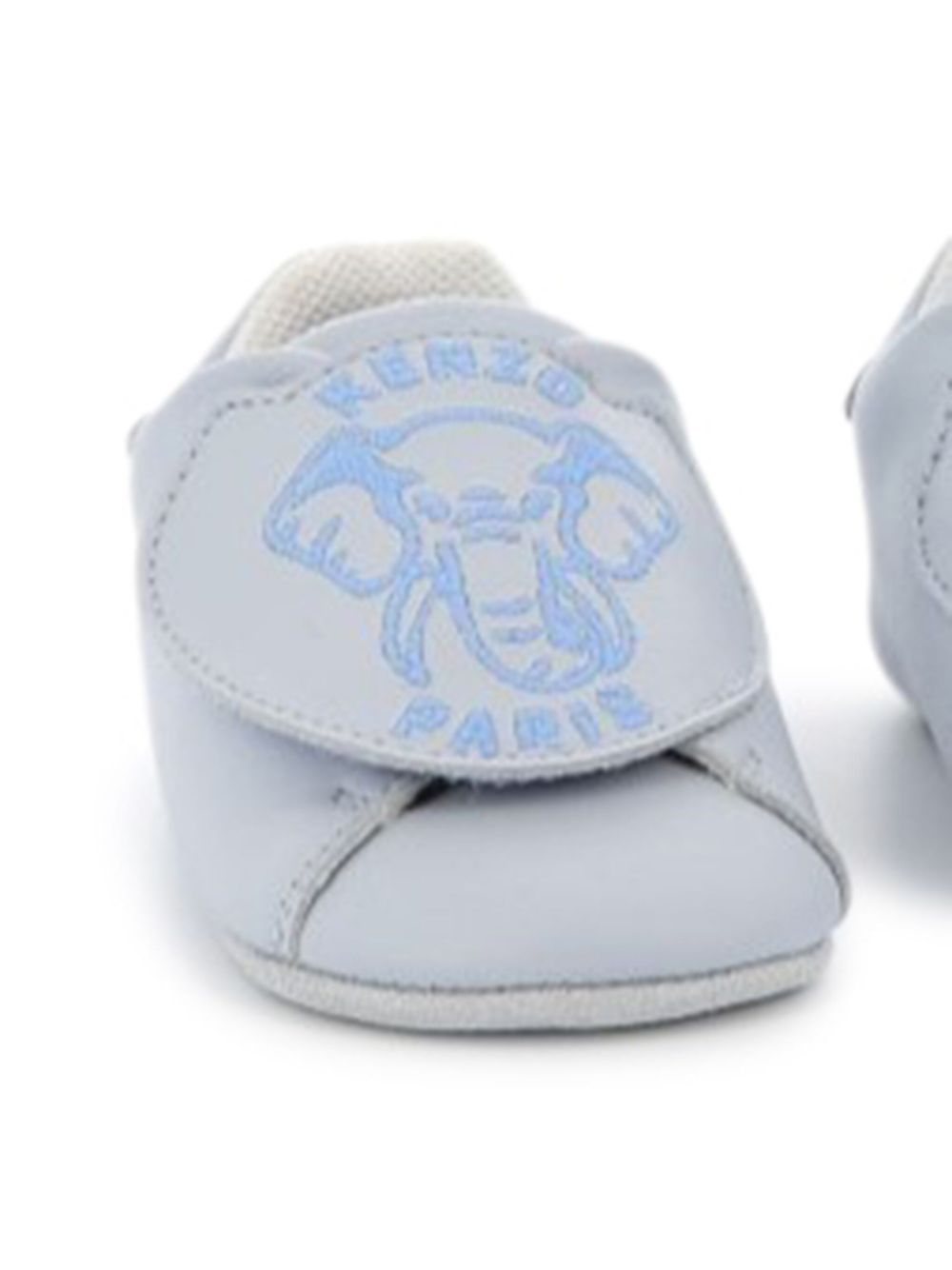 Kenzo Kids Slippers met geborduurd logo Blauw