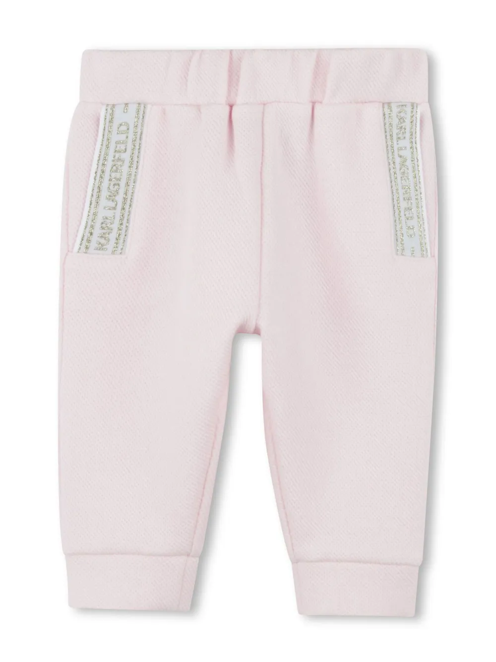 Karl Lagerfeld Kids Trainingspak met logoprint Roze