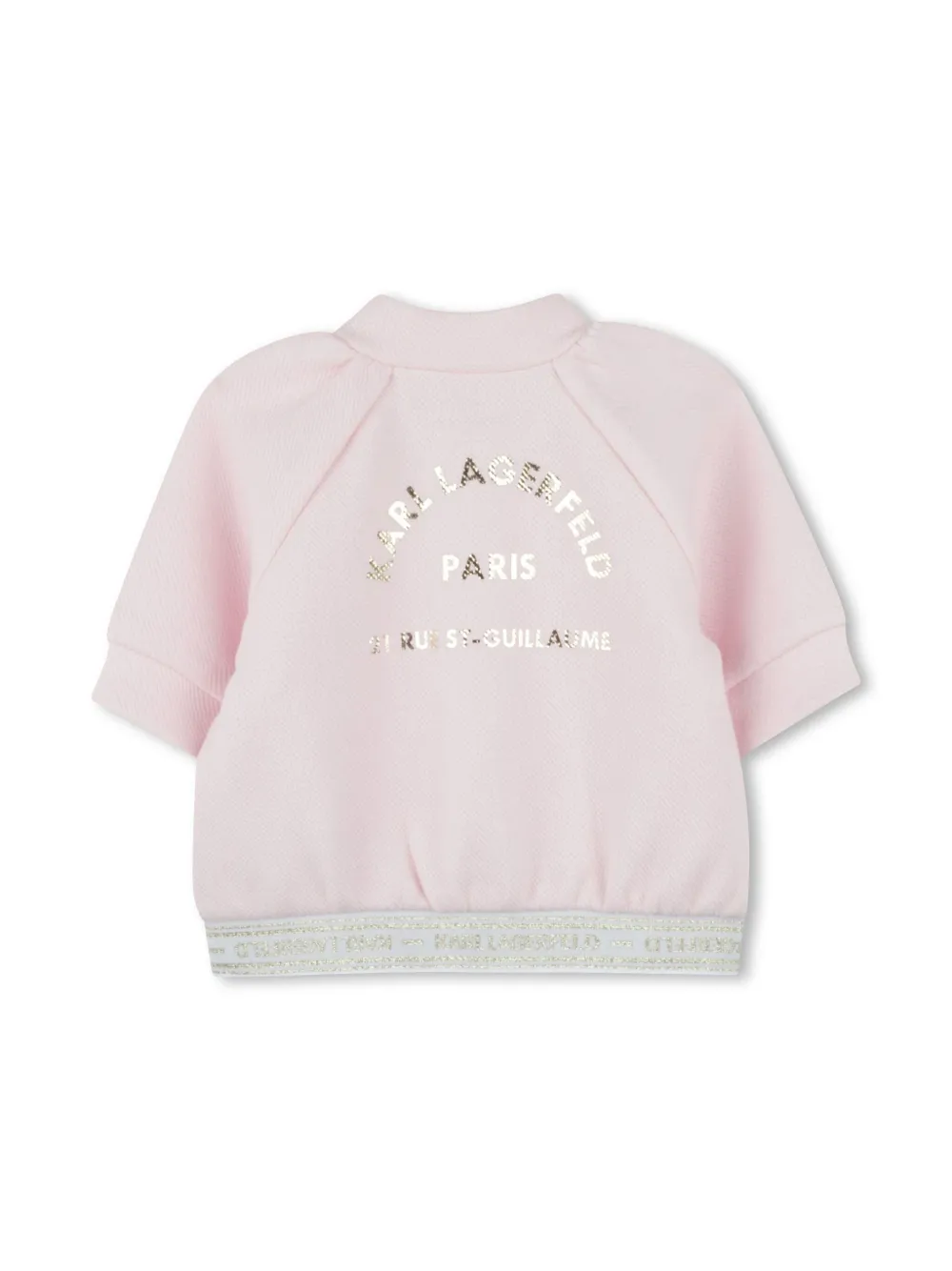 Karl Lagerfeld Kids Trainingspak met logoprint Roze