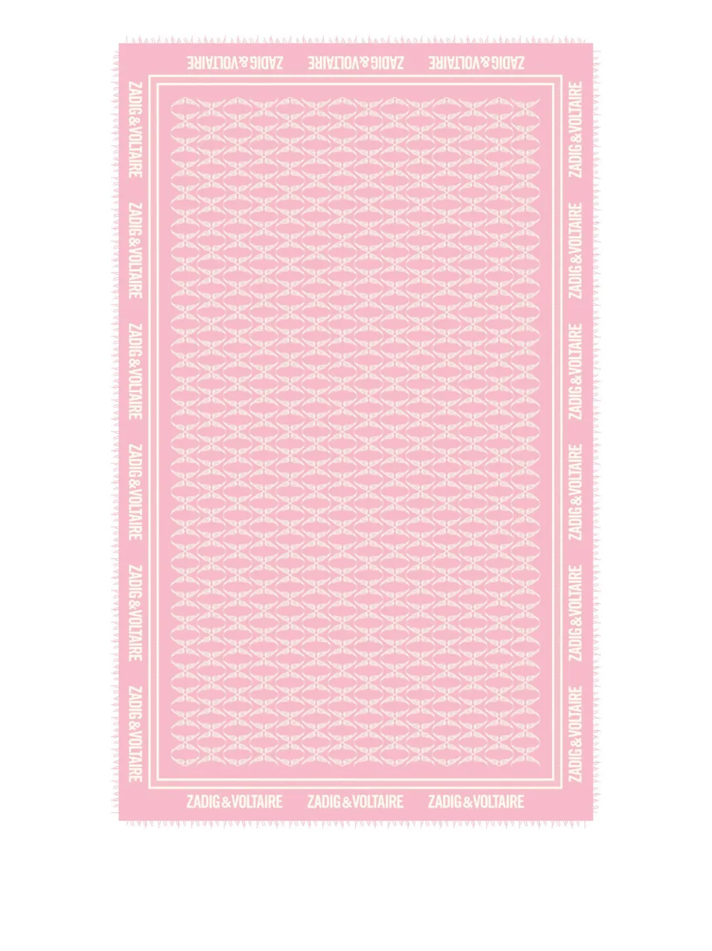 Zadig & Voltaire Kids Sciarpa con stampa grafica | rosa | Image 1