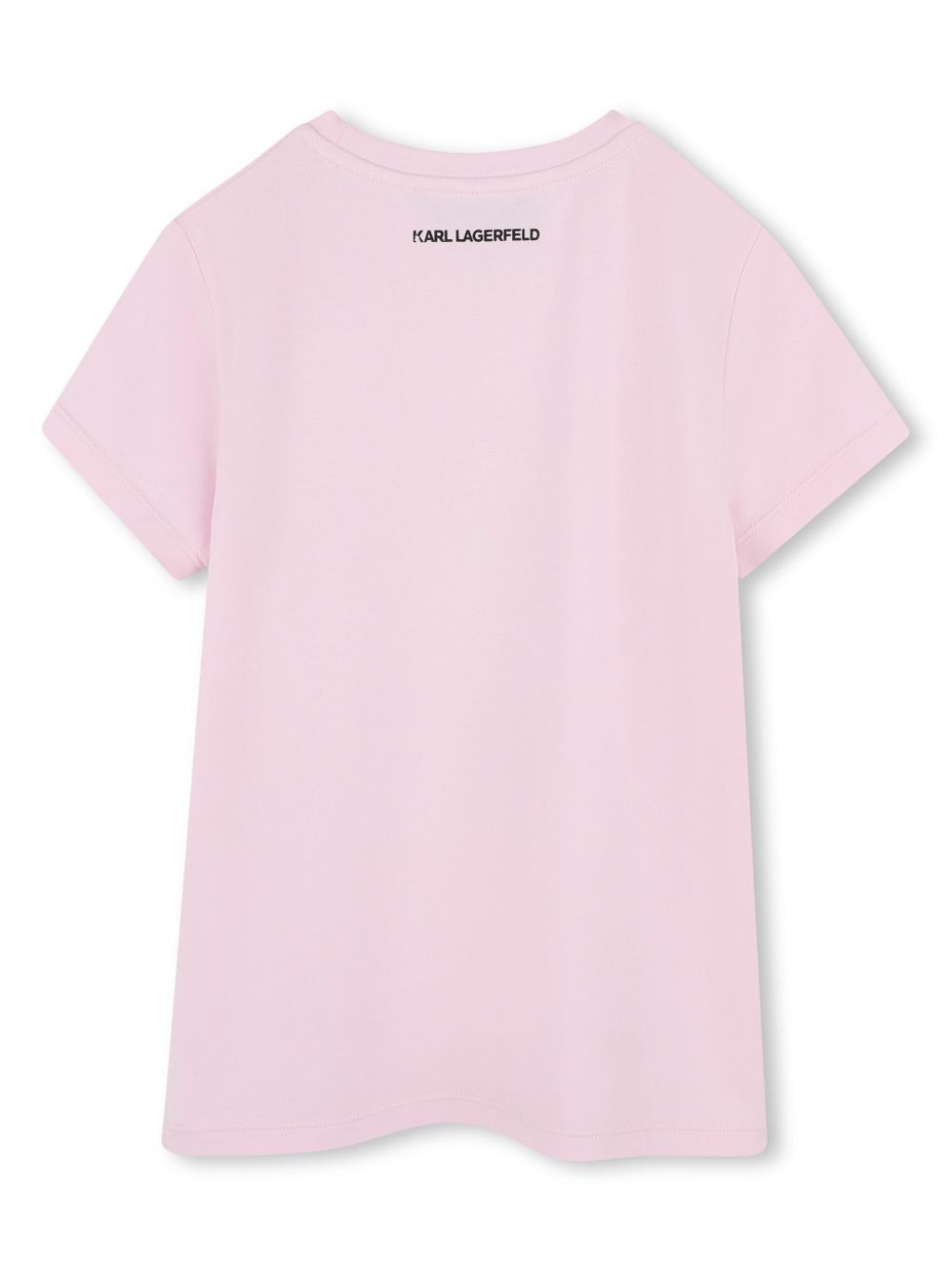 Karl Lagerfeld Kids T-shirt met print - Roze