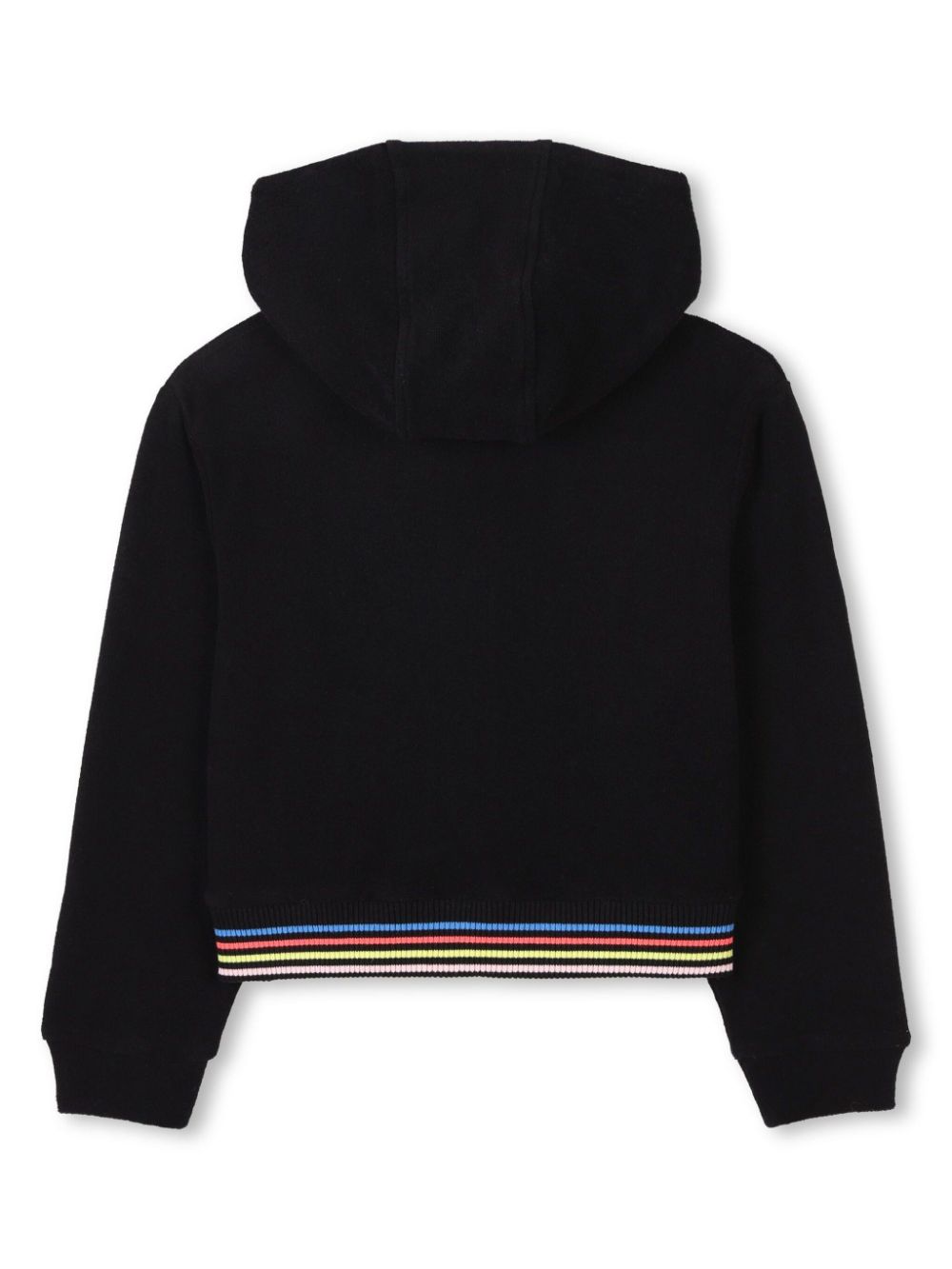 SONIA RYKIEL ENFANT Gestreepte hoodie met rits - Zwart