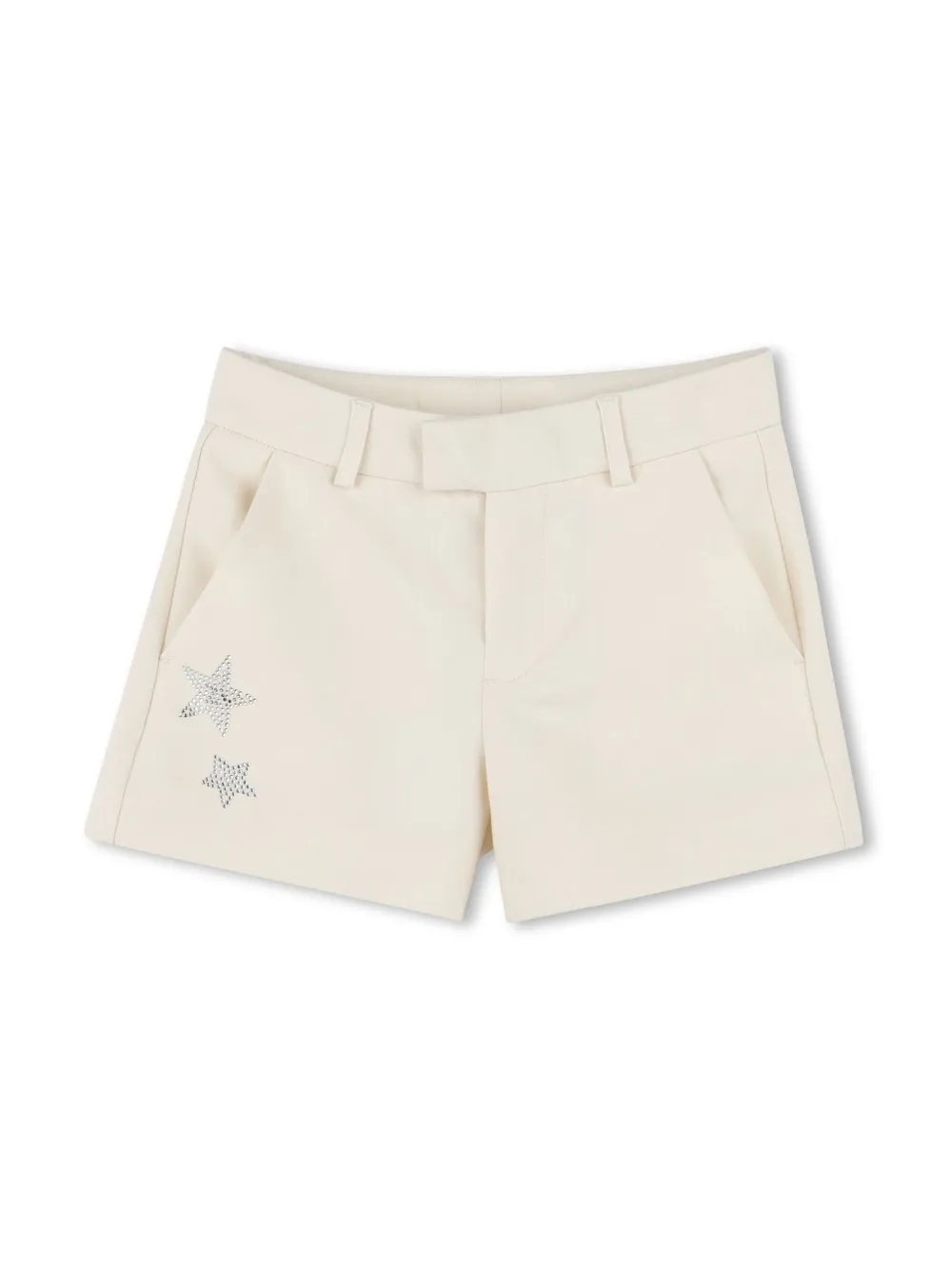 Zadig & Voltaire Kids Shorts verfraaid met stras Beige