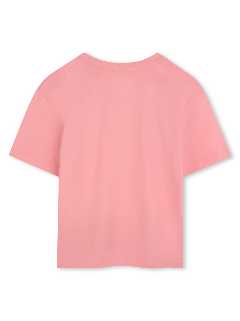 Lanvin Enfant T-shirt met geborduurd logo - Roze