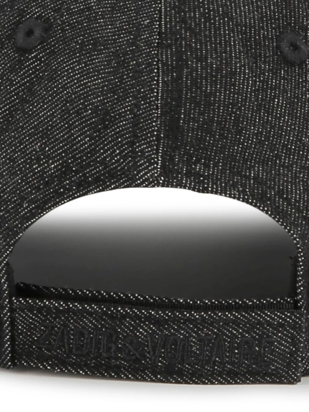 Zadig & Voltaire Kids Pet met geborduurd logo Zwart
