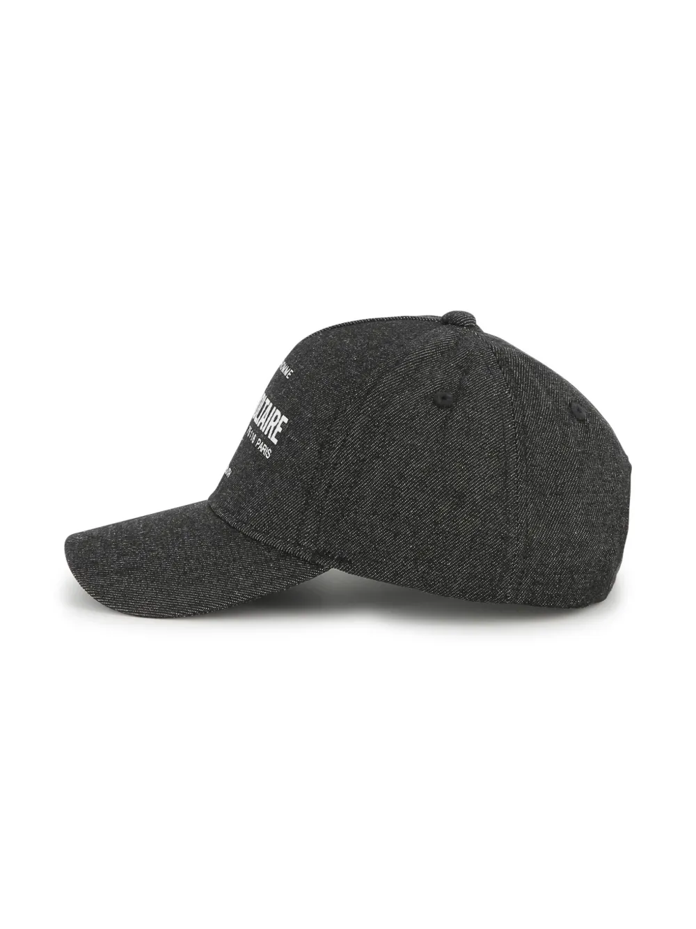 Zadig & Voltaire Kids Pet met geborduurd logo Zwart