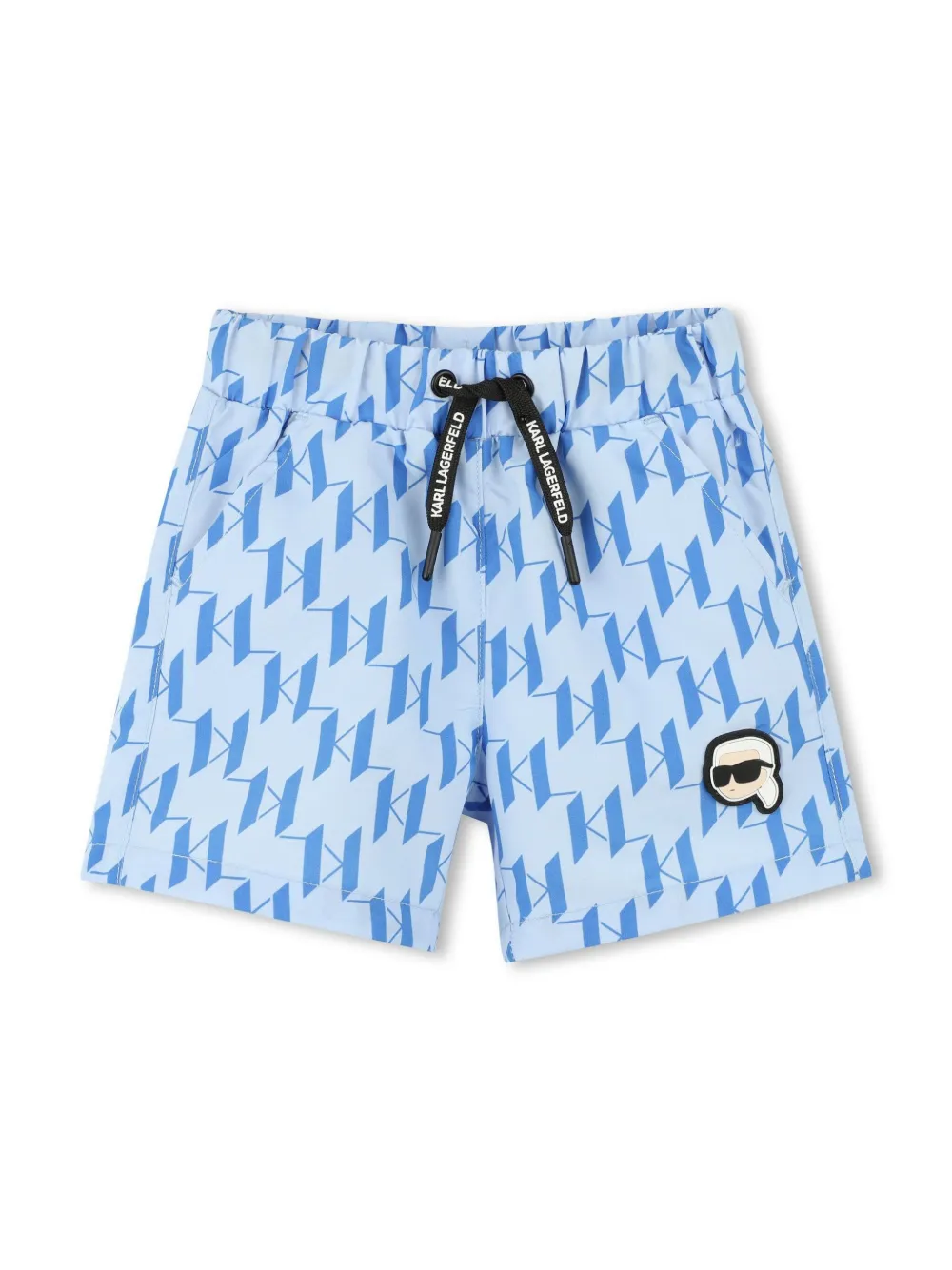 Karl Lagerfeld Kids T-shirt en shorts met logoprint Wit