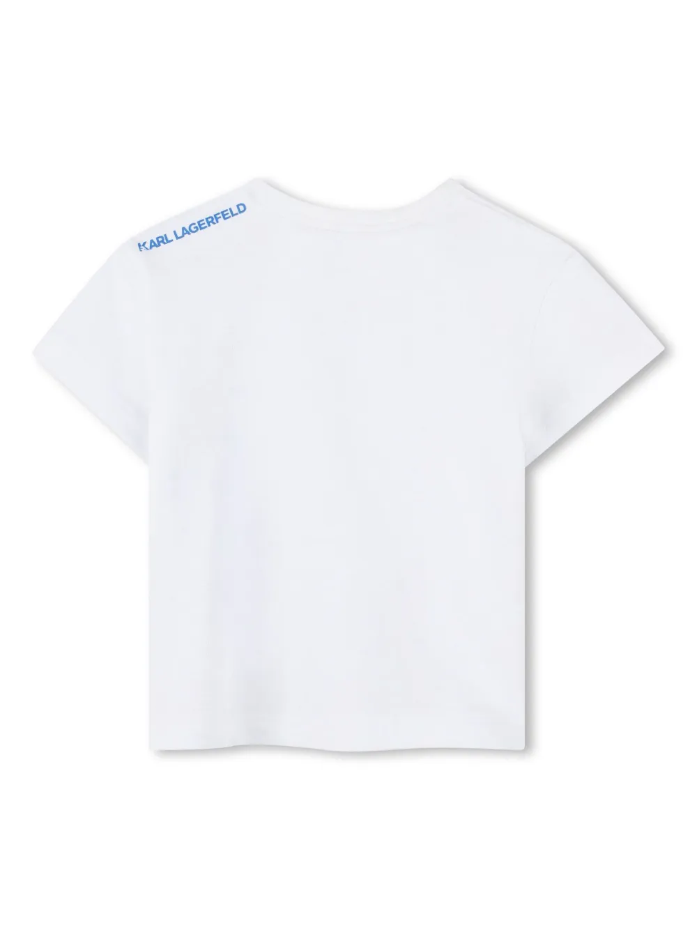 Karl Lagerfeld Kids T-shirt en shorts met logoprint Wit