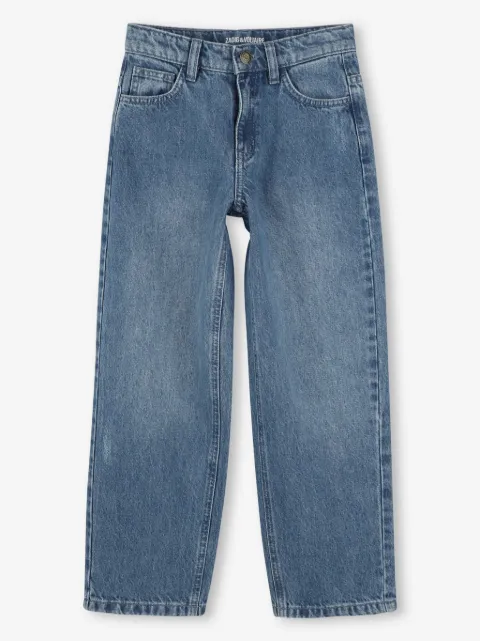 Zadig & Voltaire Kids logo-patch jeans