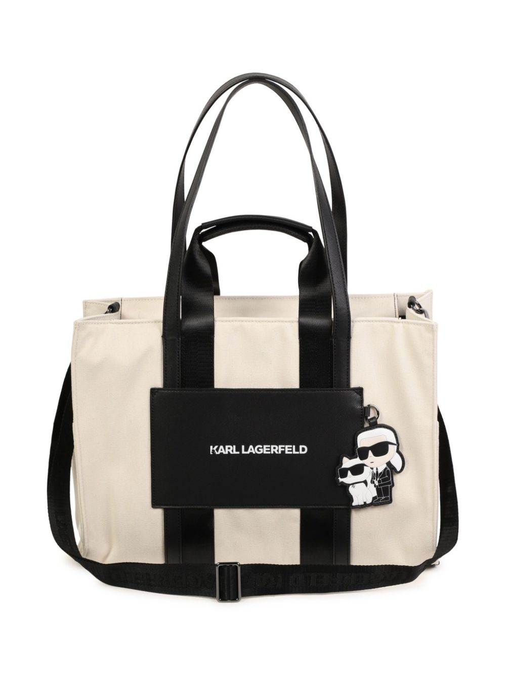 Karl Lagerfeld Kids logo-print changing mat and bag set - Neutrals