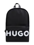 HUGO KIDS logo-print backpack - Black