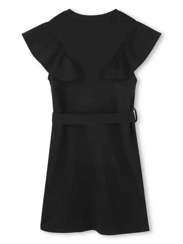 SONIA RYKIEL ENFANT logo-embroidered Mini Dress | Black | FARFETCH