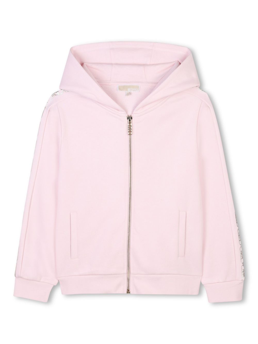 Michael Kors Kids logo-tape hoodie - Pink