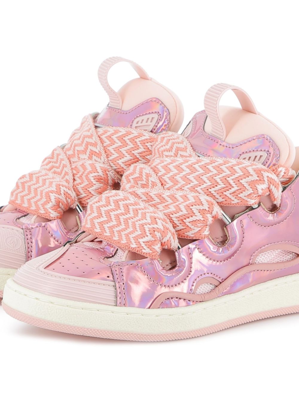 Lanvin Enfant Sneakers met vlakken - Roze