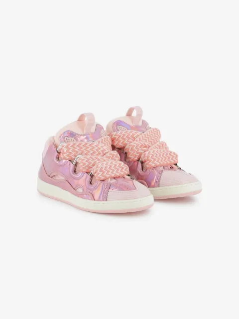 Lanvin Enfant panelled sneakers