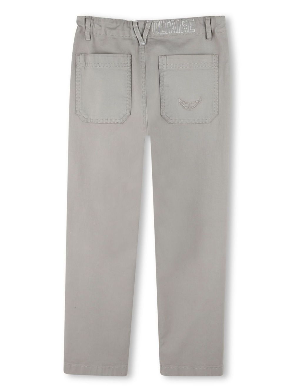 Zadig & Voltaire Kids Broek met geborduurd logo - Grijs