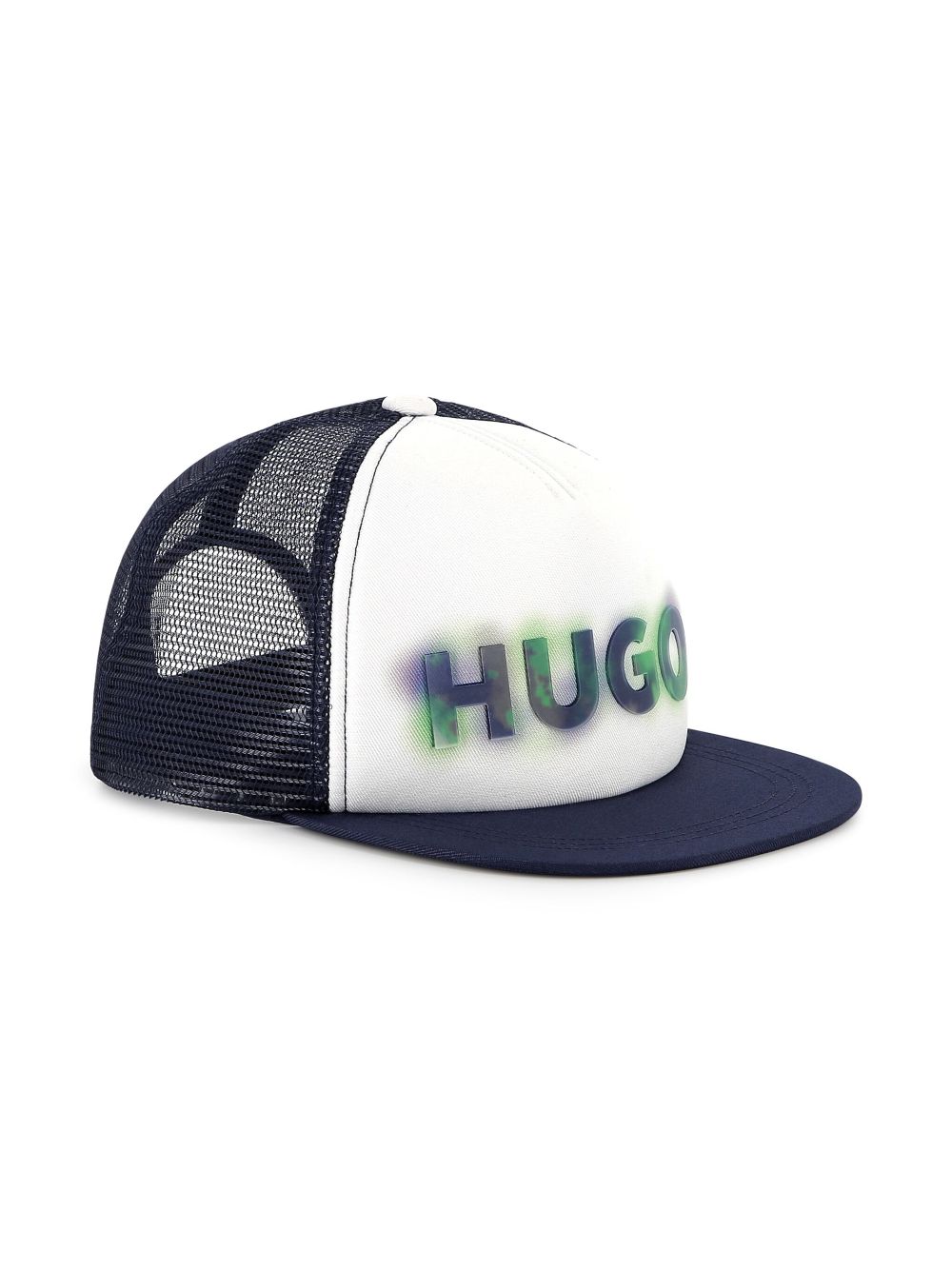 HUGO KIDS logo-print trucker hat - White