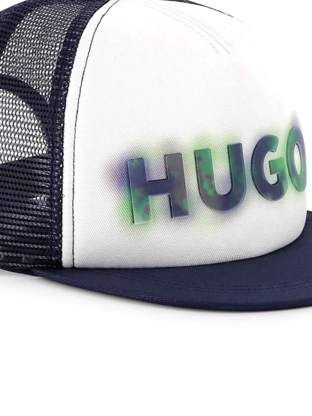 HUGO BOSS LOGO-PRINT TRUCKER HAT