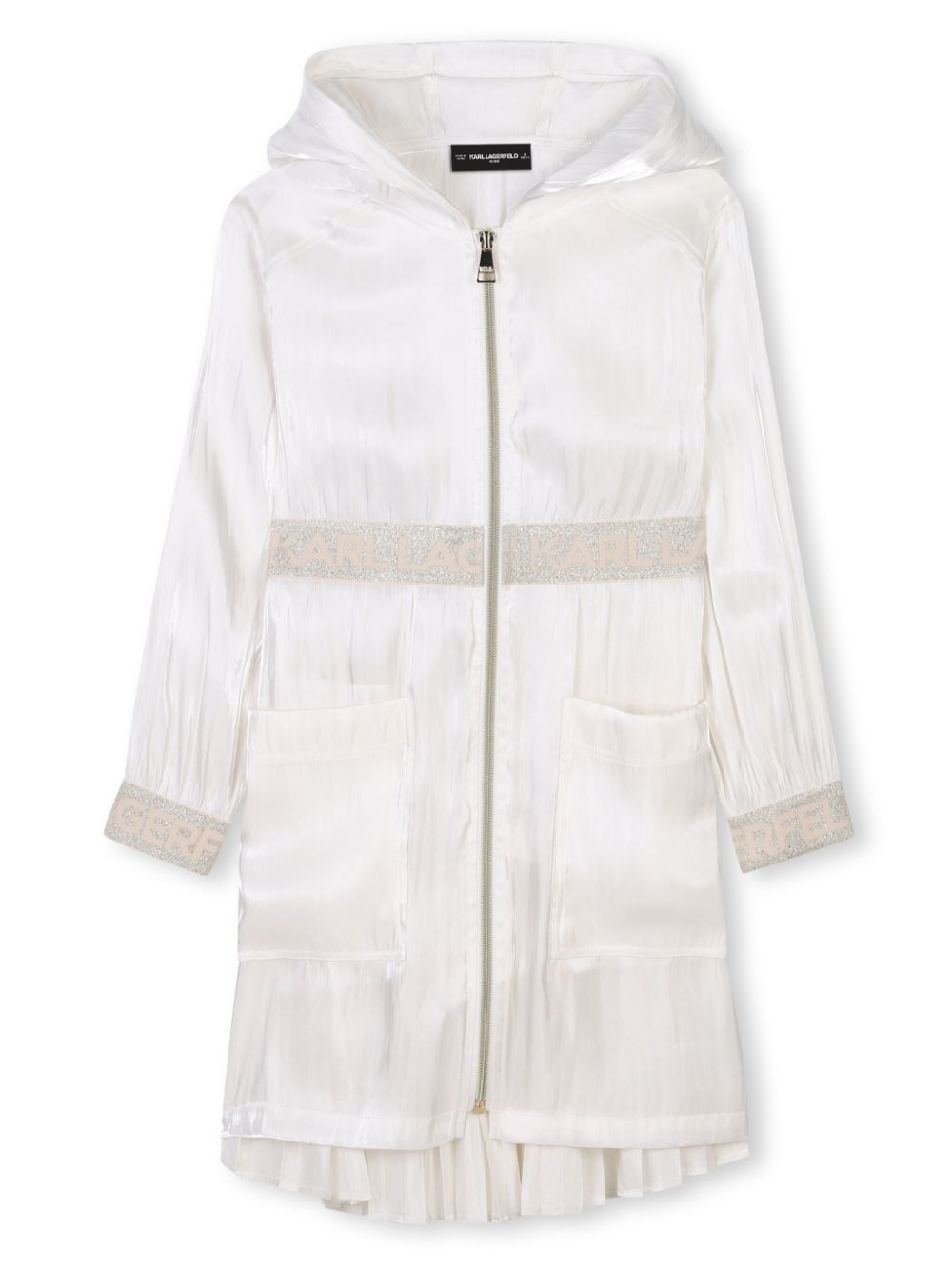 Karl Lagerfeld Kids voile trench coat - Neutrals