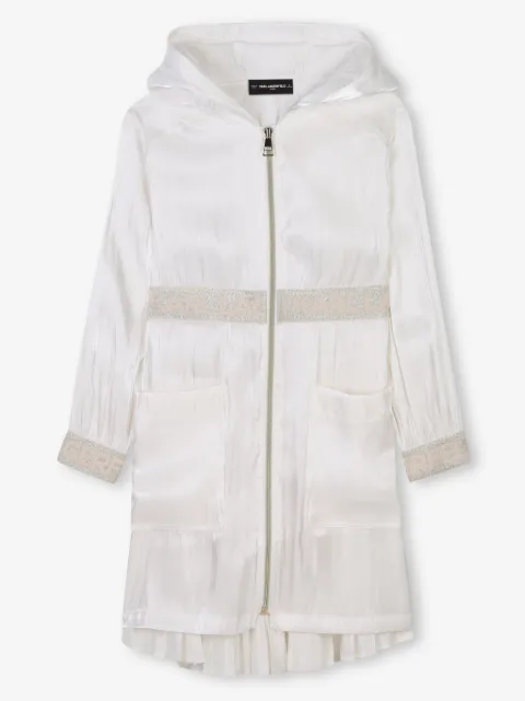 Karl Lagerfeld Kids trench à taille ceinturée