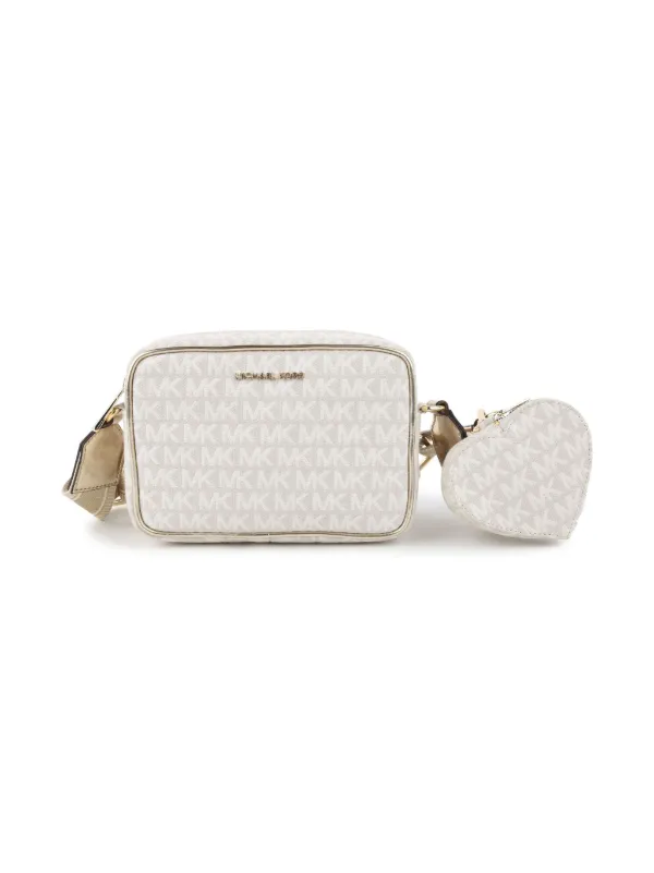 Michael Kors Kids モノグラムジャカード ショルダーバッグ | ブラウン 
