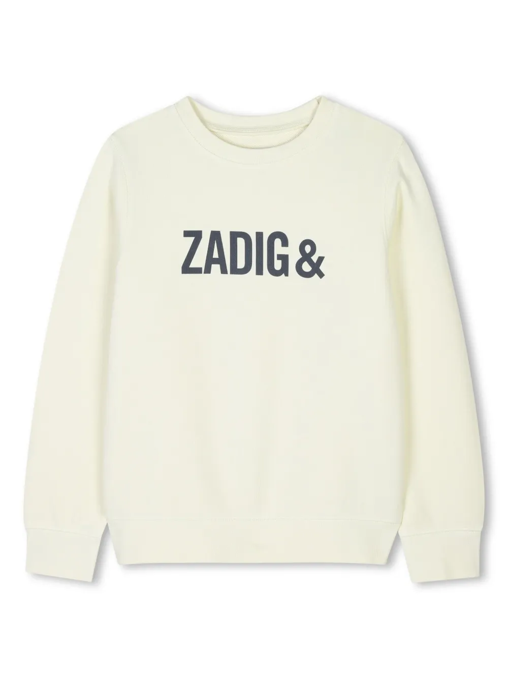 Zadig & Voltaire Kids Sweater met logoprint Beige