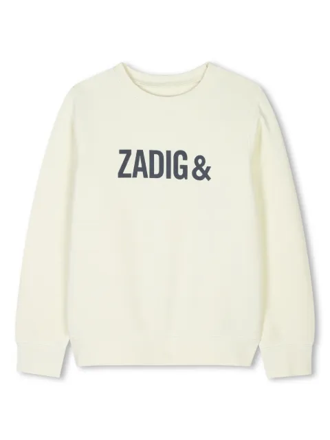 Zadig & Voltaire Kids sudadera con logo estampado