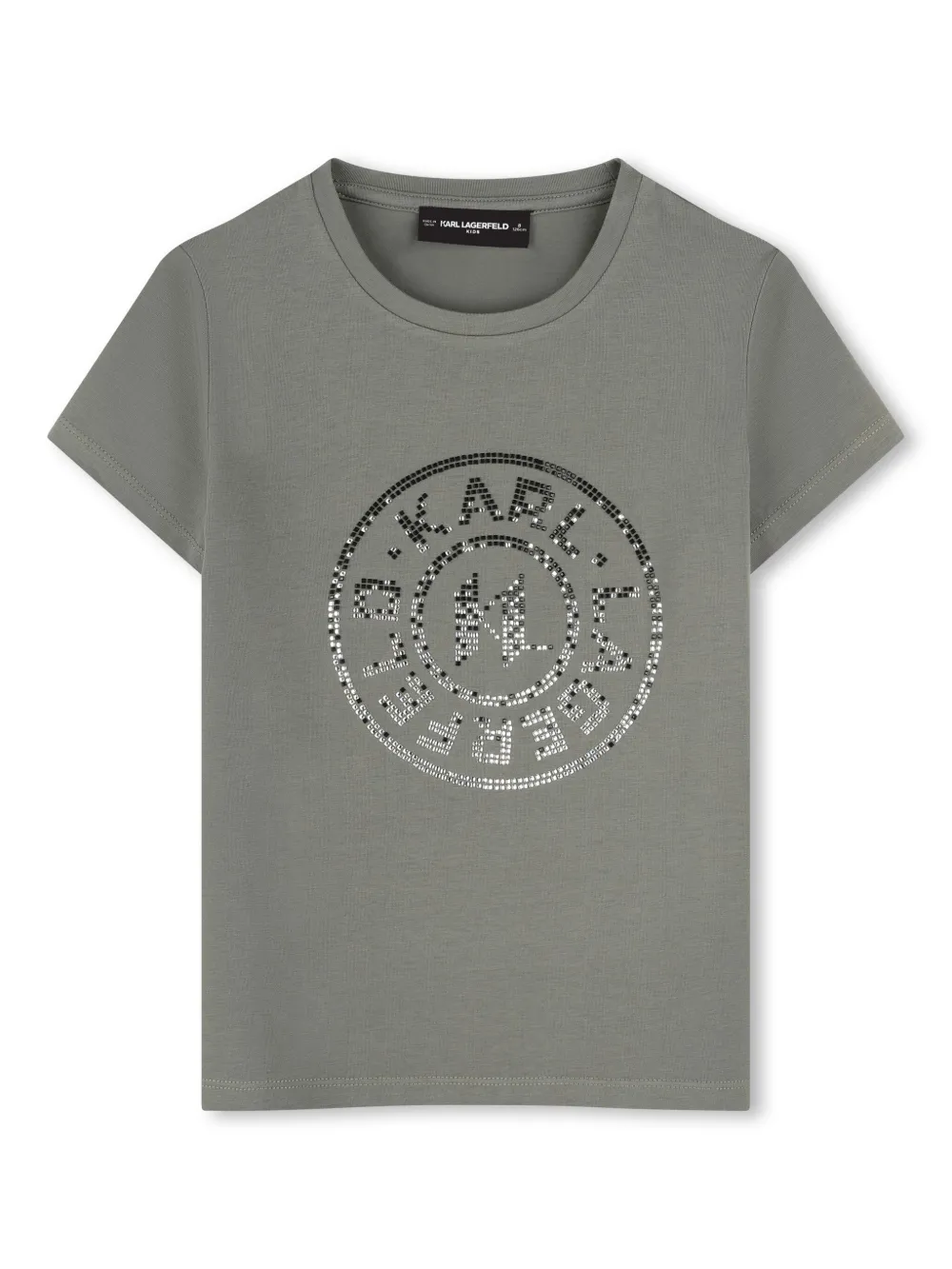 Karl Lagerfeld Kids T-shirt met logoprint Groen
