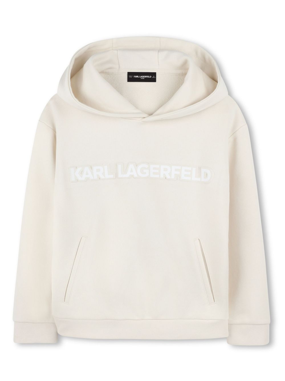 Karl Lagerfeld Kids logo-print hoodie - White