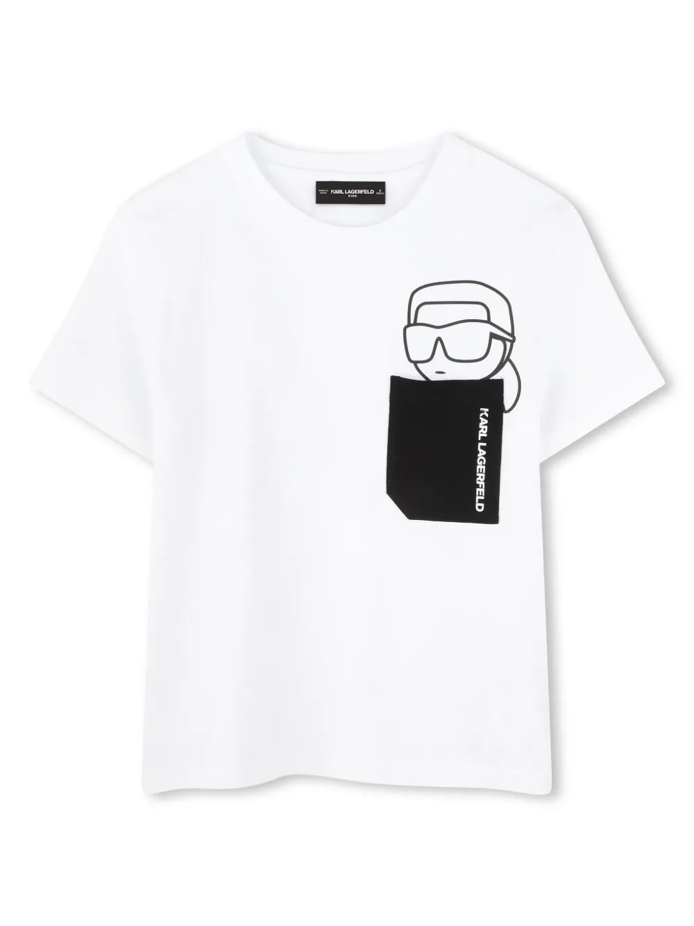 Karl Lagerfeld Kids T-shirt met print Wit