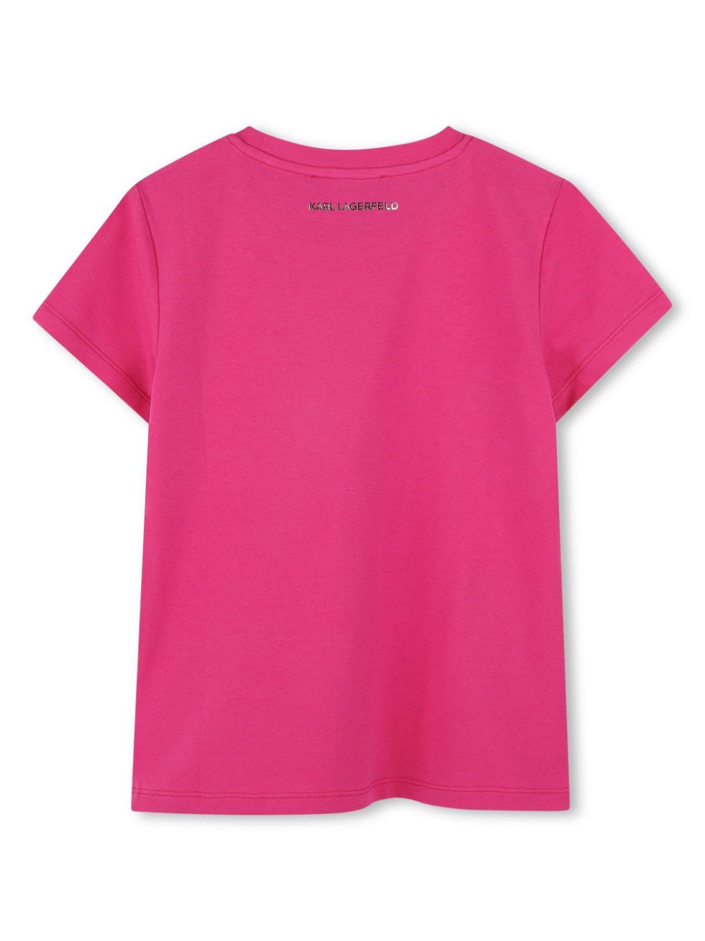 Karl Lagerfeld Kids T-shirt met logoprint - Roze