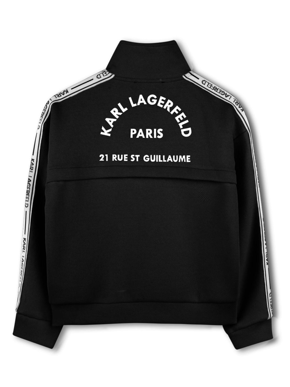 Karl Lagerfeld Kids Sweater met logoprint - Zwart